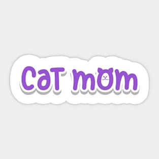 Cat Mom Sticker